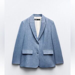 Zara SHINY FABRIC JACKET